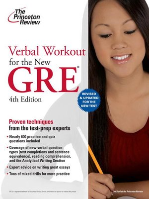 cover image of Verbal Workout for the New GRE